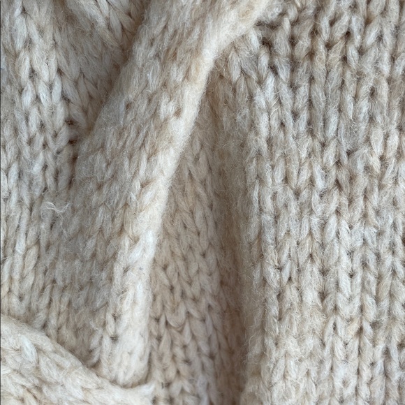 Madewell Cable Ashmont Cardigan Sweater Heather Powder - Picture 7 of 15